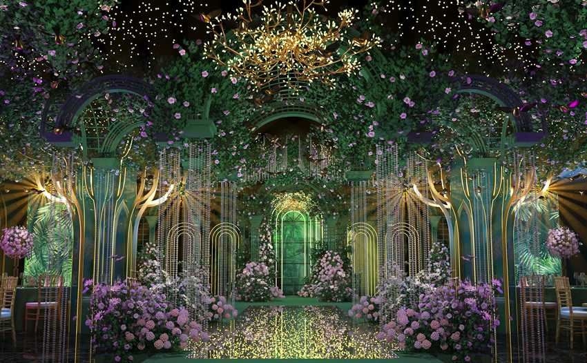 哈密奇妙森林婚礼堂效果展示